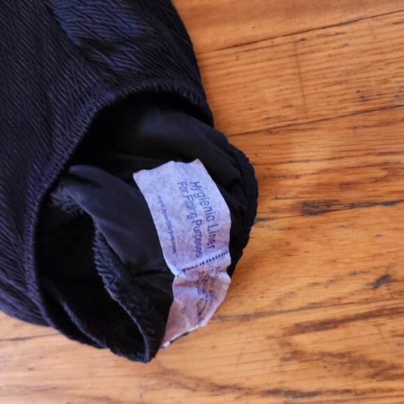 Shoshanna Embossed Rhombus Lattice Front Textured Black Swimsuit Maillot - Picture 6 of 8